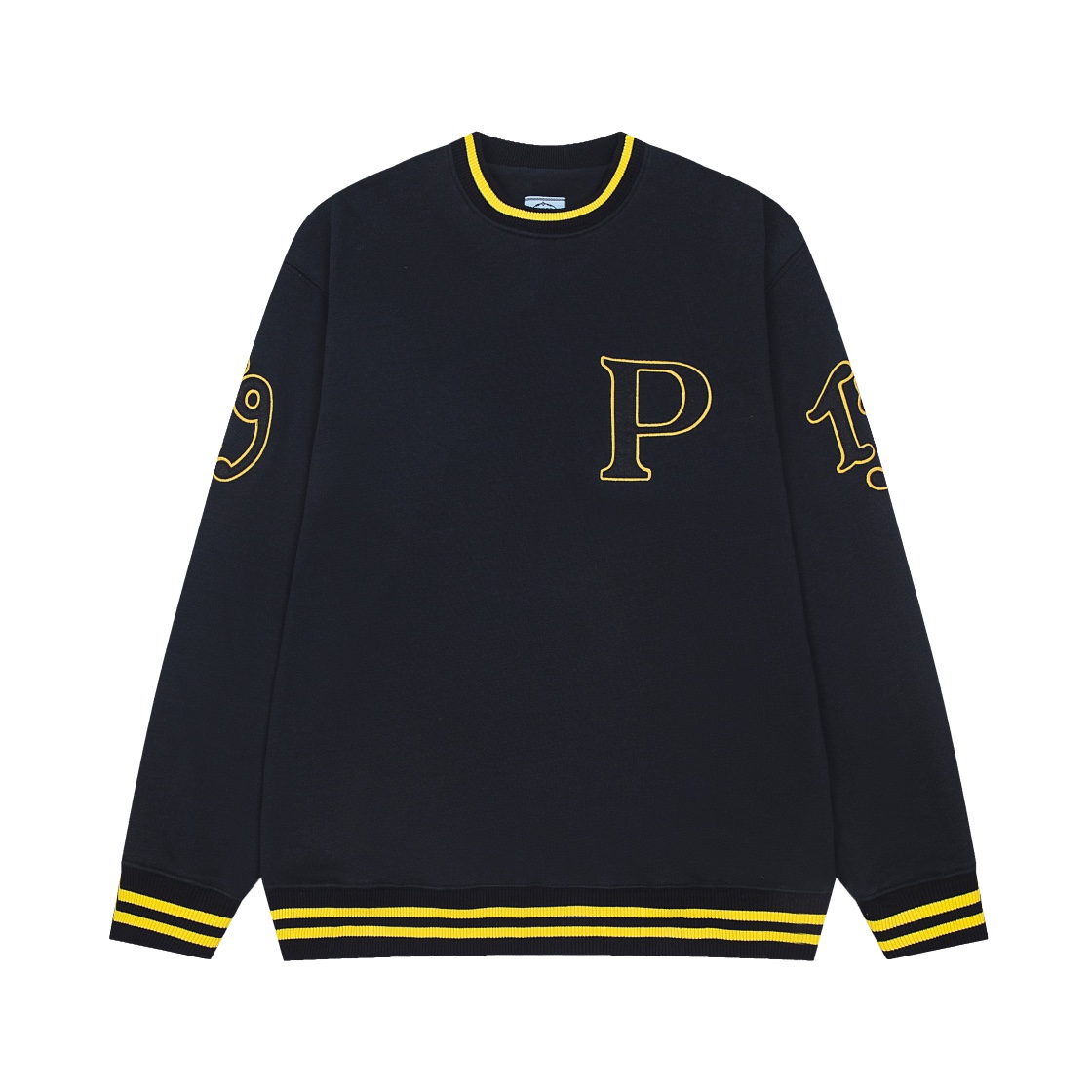 Prada Logo-patch Cotton Sweatshirt - DesignerGu