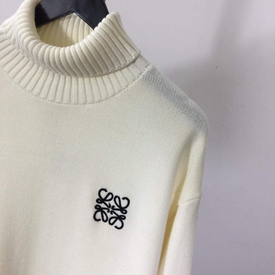 Loewe Logo-Embroidered Wool Sweater - DesignerGu