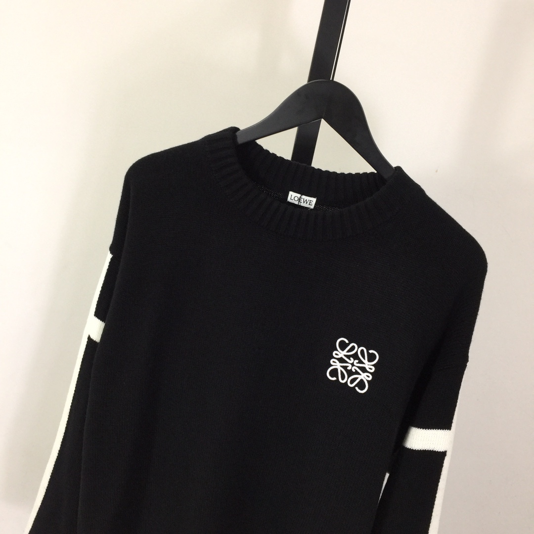 Loewe Logo-Embroidered Wool Sweater - DesignerGu