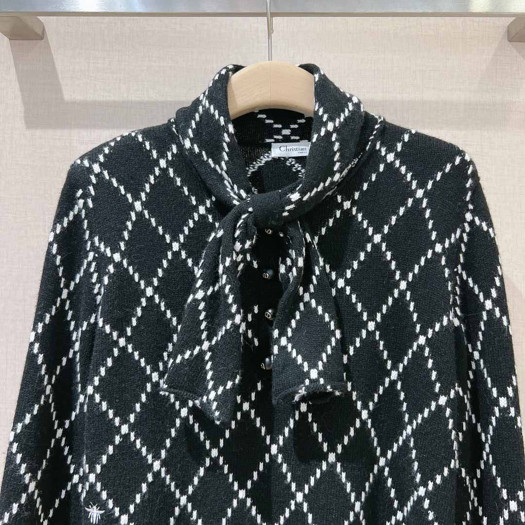 Dior Tied Collar Sweater     - DesignerGu