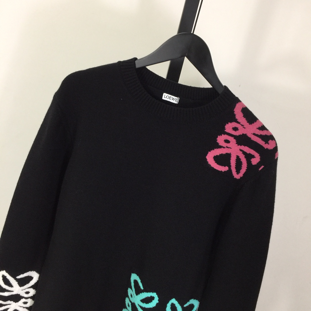 Loewe Logo Wool Sweater - DesignerGu