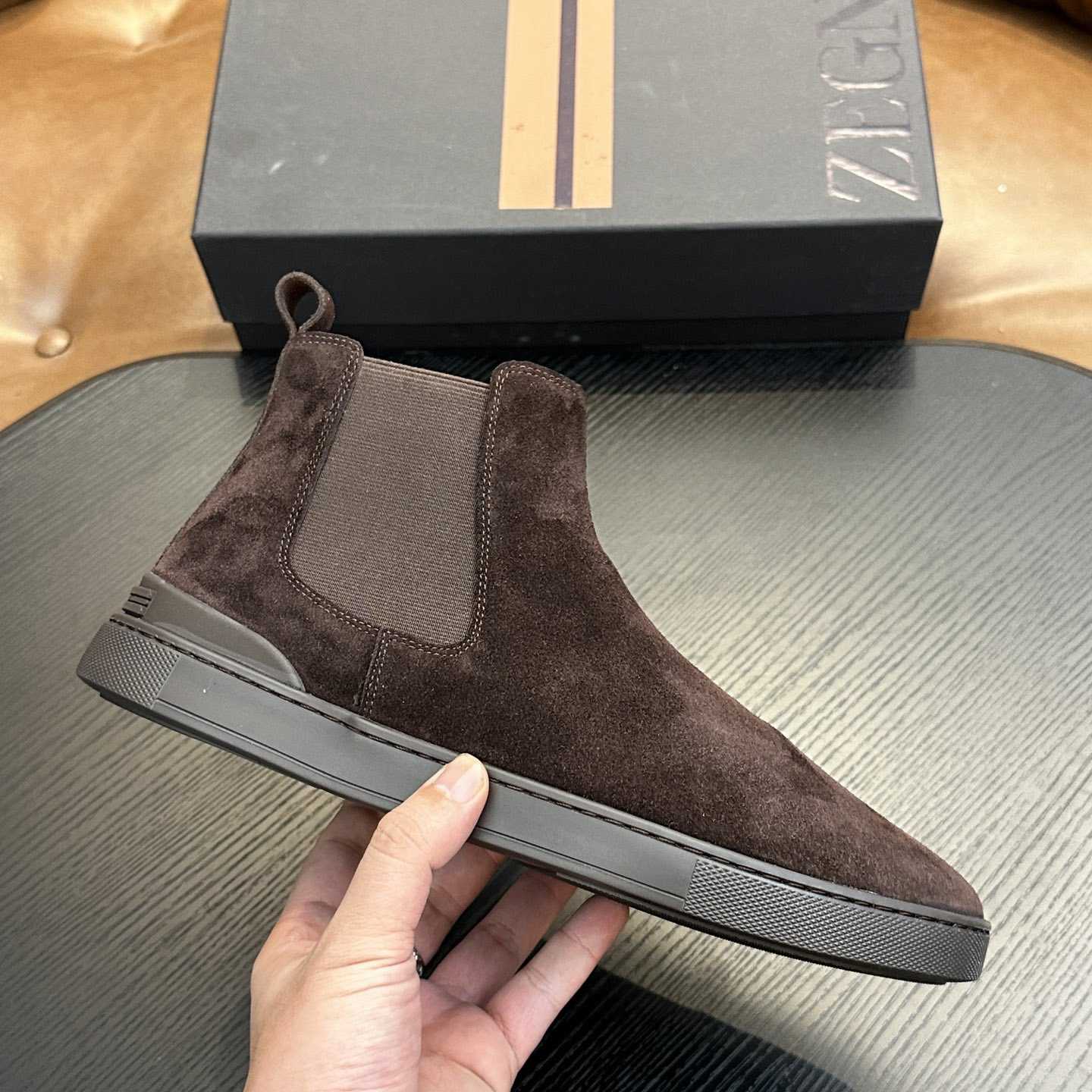 Zegna Suede Boots - DesignerGu