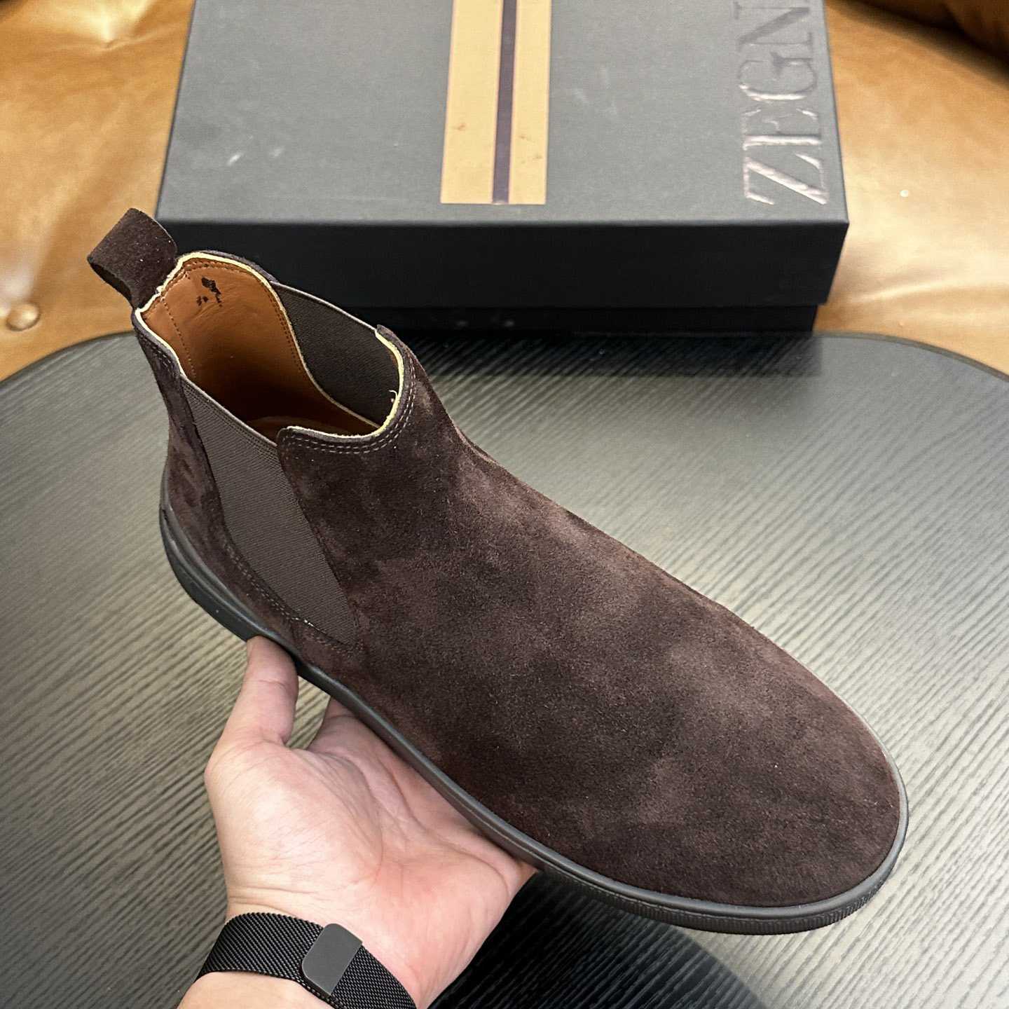 Zegna Suede Boots - DesignerGu