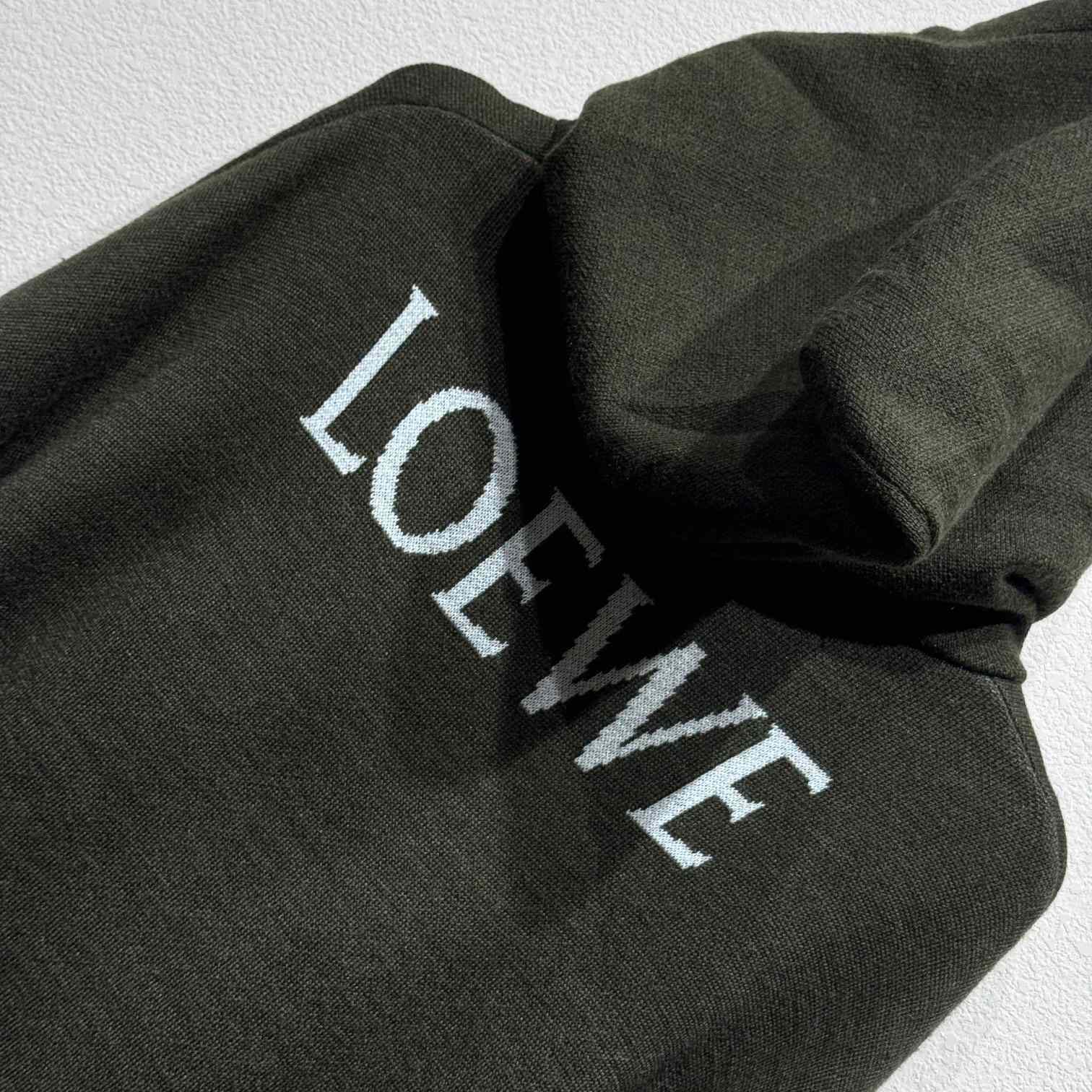 Loewe Logo Hooded Jumper - DesignerGu