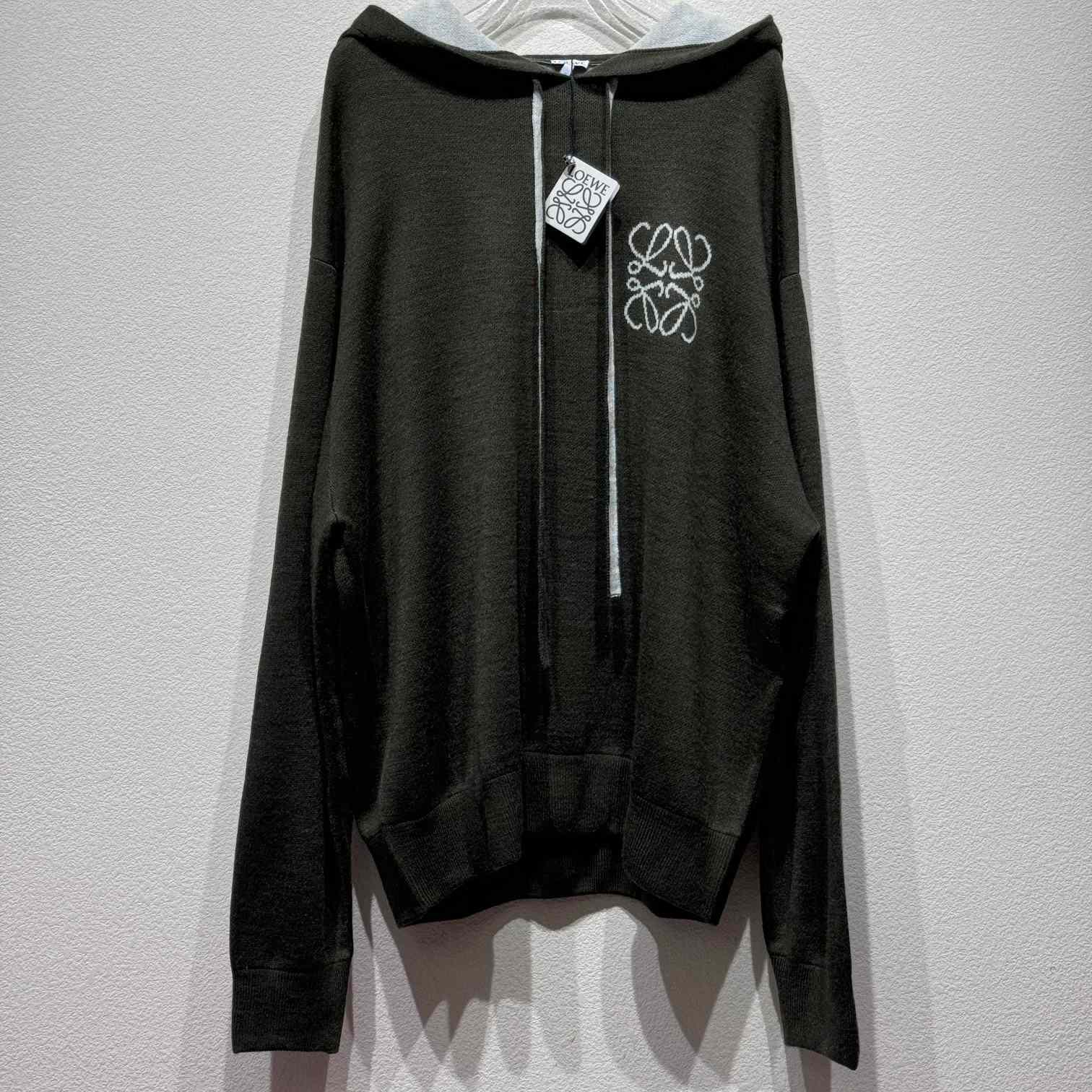 Loewe Logo Hooded Jumper - DesignerGu