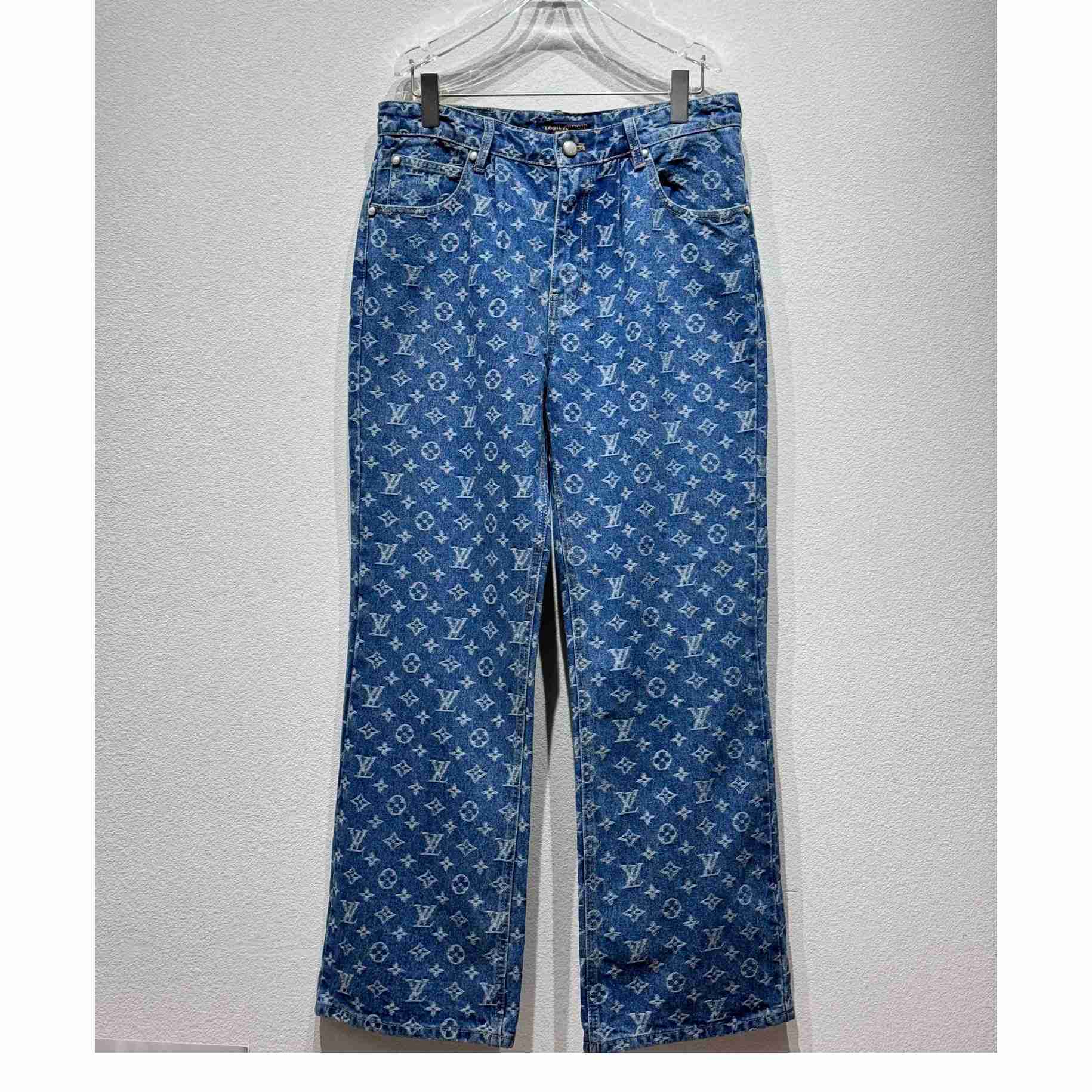 Louis Vuitton Monogram Denim Jeans - DesignerGu