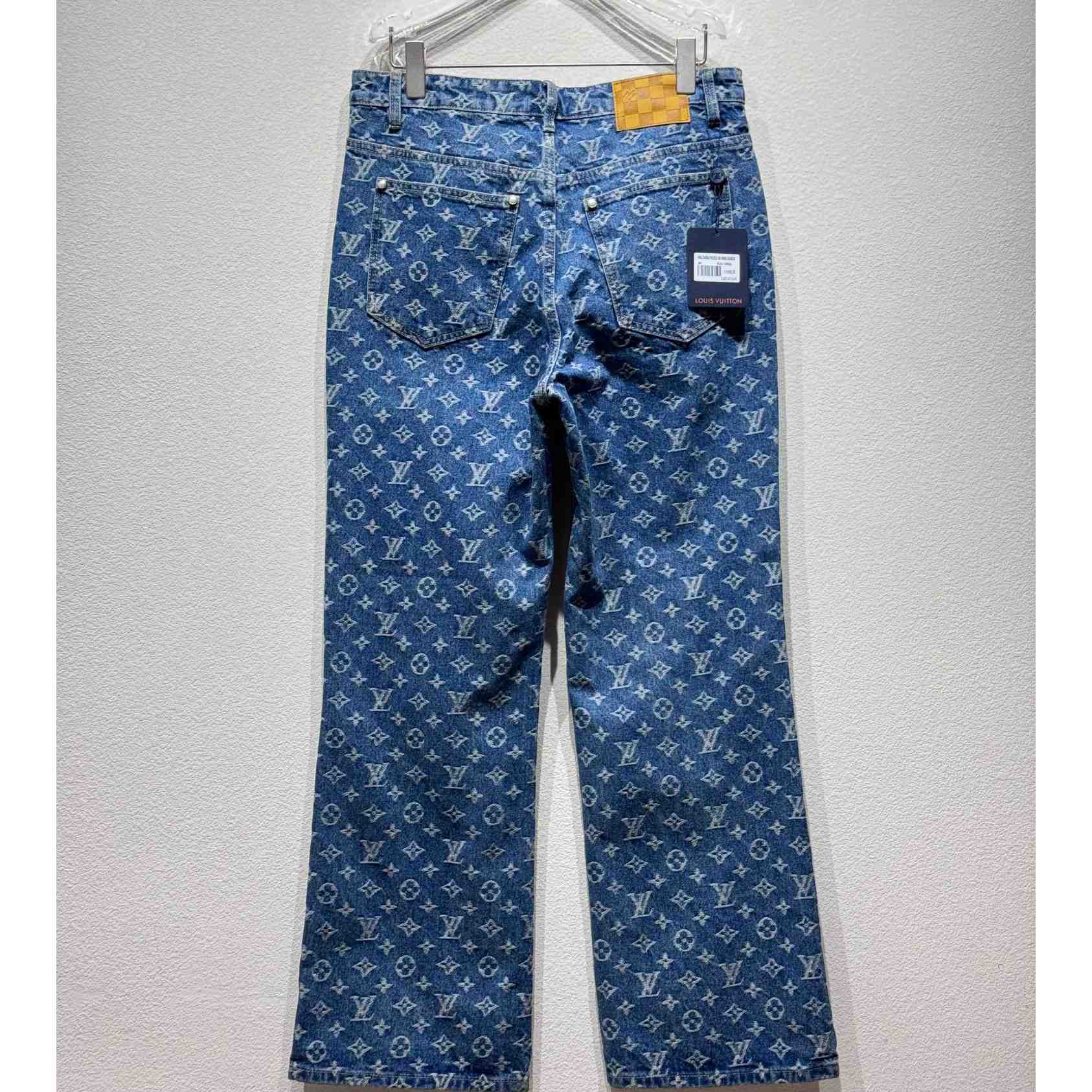 Louis Vuitton Monogram Denim Jeans - DesignerGu