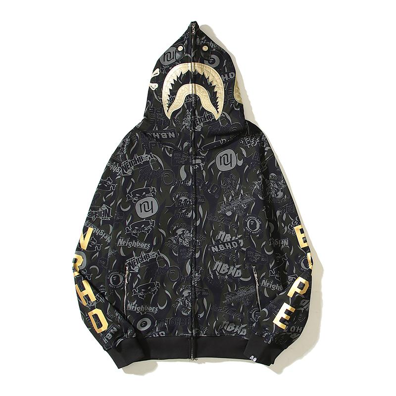 Bape x x NBHD Full Zip Hoodie - DesignerGu