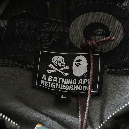 Bape x x NBHD Full Zip Hoodie - DesignerGu