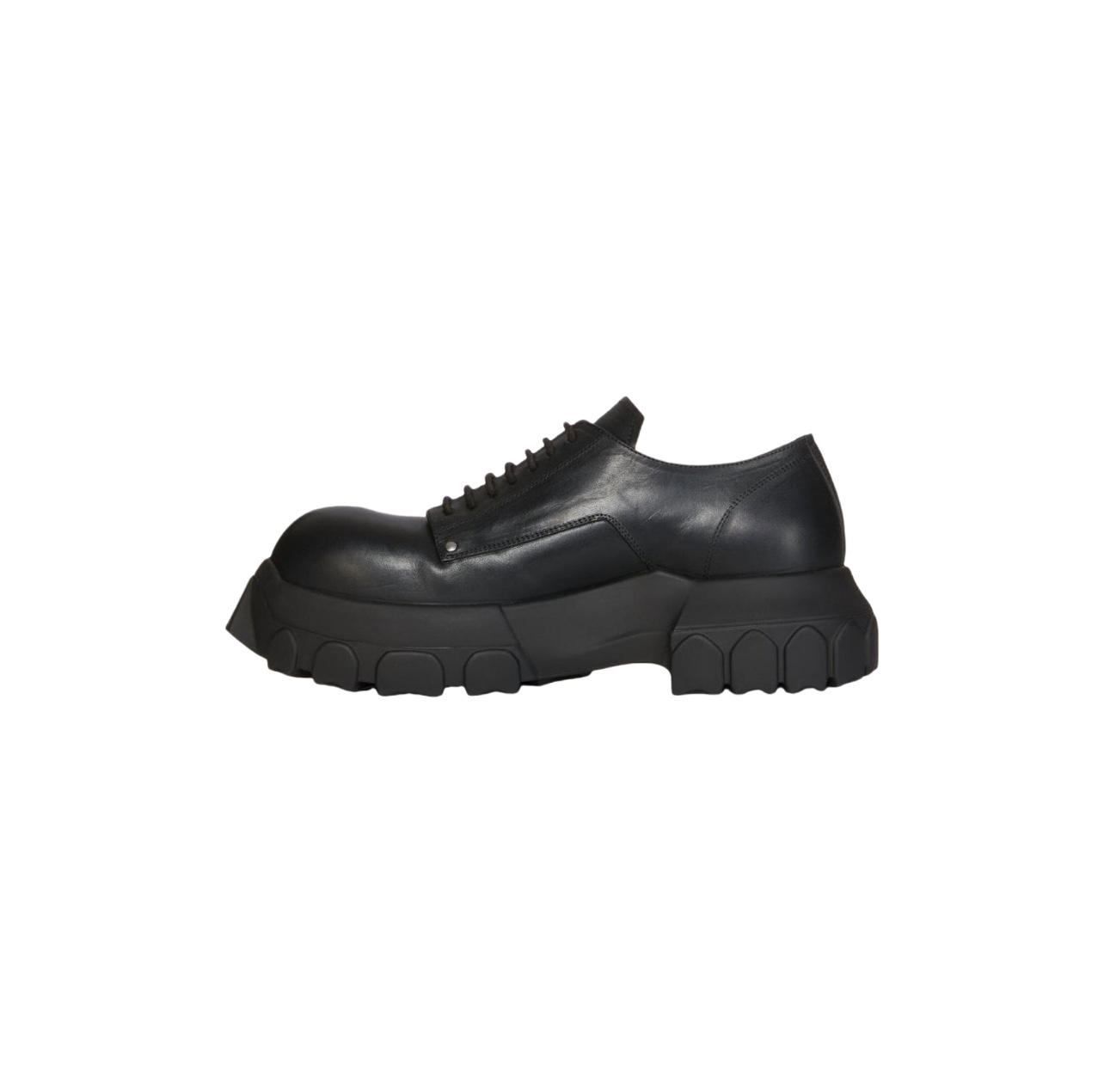 Rick Owens Bozo Tractor Leather Derby Shoes - DesignerGu