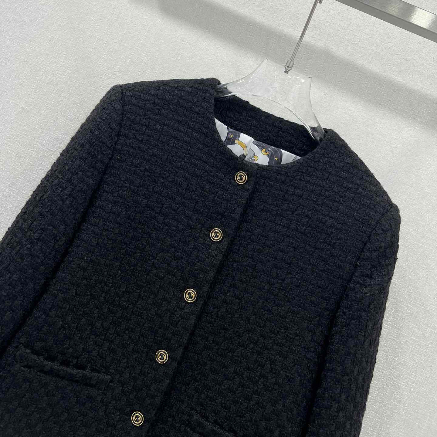 Gucci Tweed Damier Jacket - DesignerGu