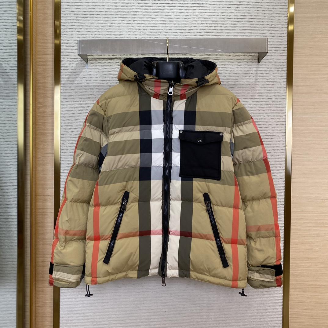 Burberry Reversible Check Nylon Puffer Jacket - DesignerGu