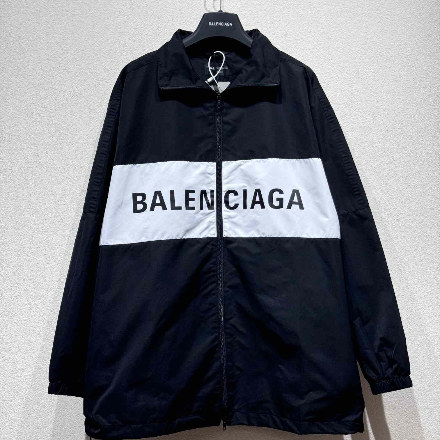 Balenciaga Logo-print Zip-up Windbreaker - DesignerGu