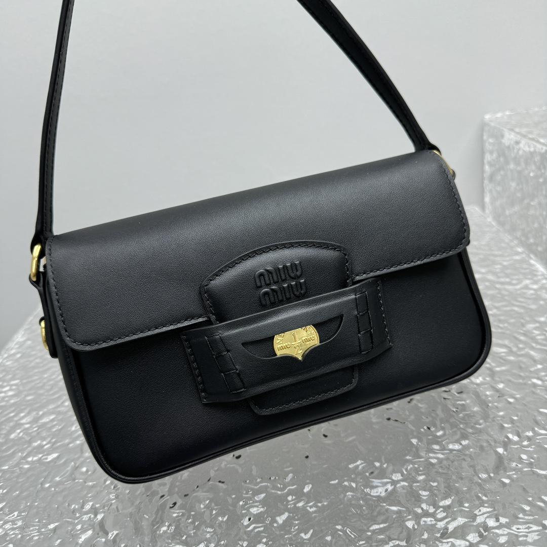 Miu Miu Penny Leather Bag - DesignerGu