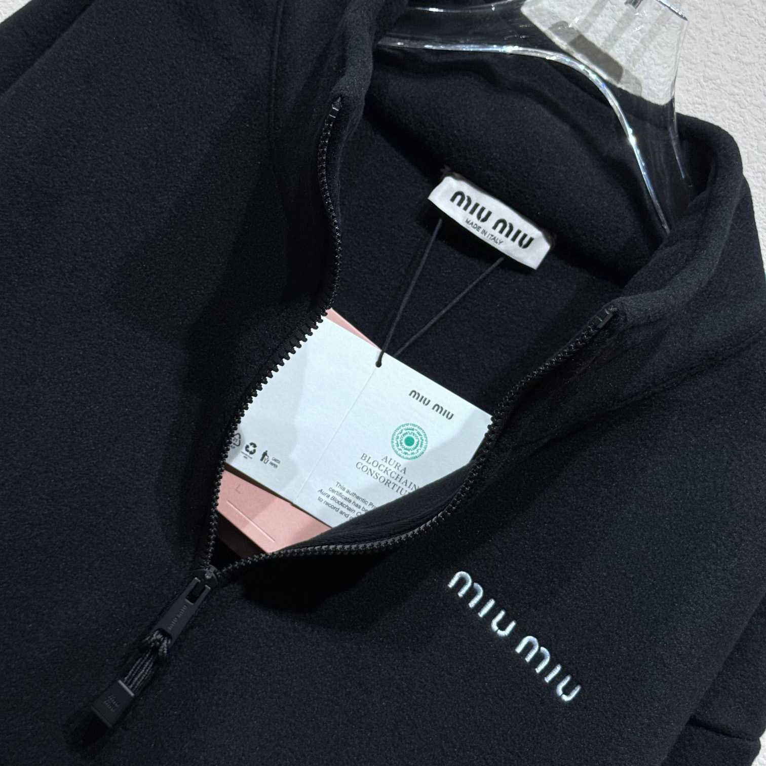 Miu Miu Fleece Sweatshirt   - DesignerGu