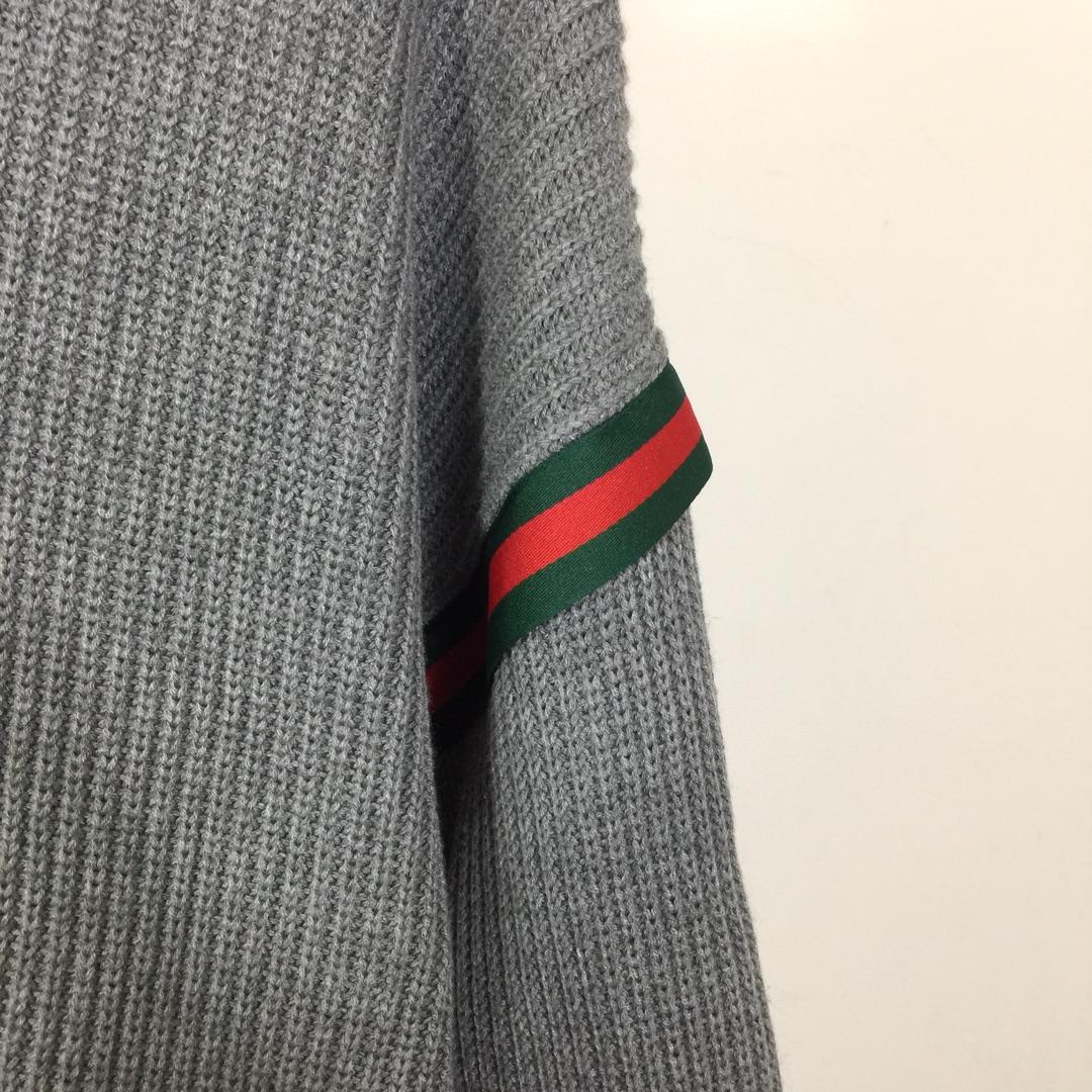 Gucci Web-stripe Ribbed Hoodie - DesignerGu