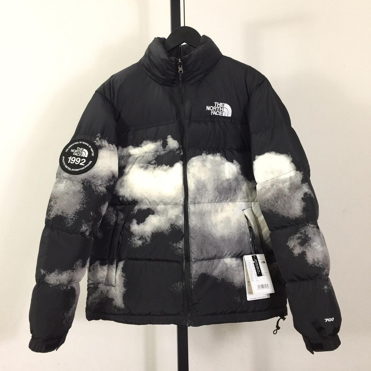 The North Face Printed 92 Retro Anniversary Nuptse Jacket 'Black' - DesignerGu