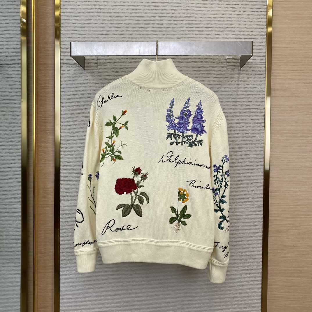 Dior Sweater White Cotton Jersey  - DesignerGu