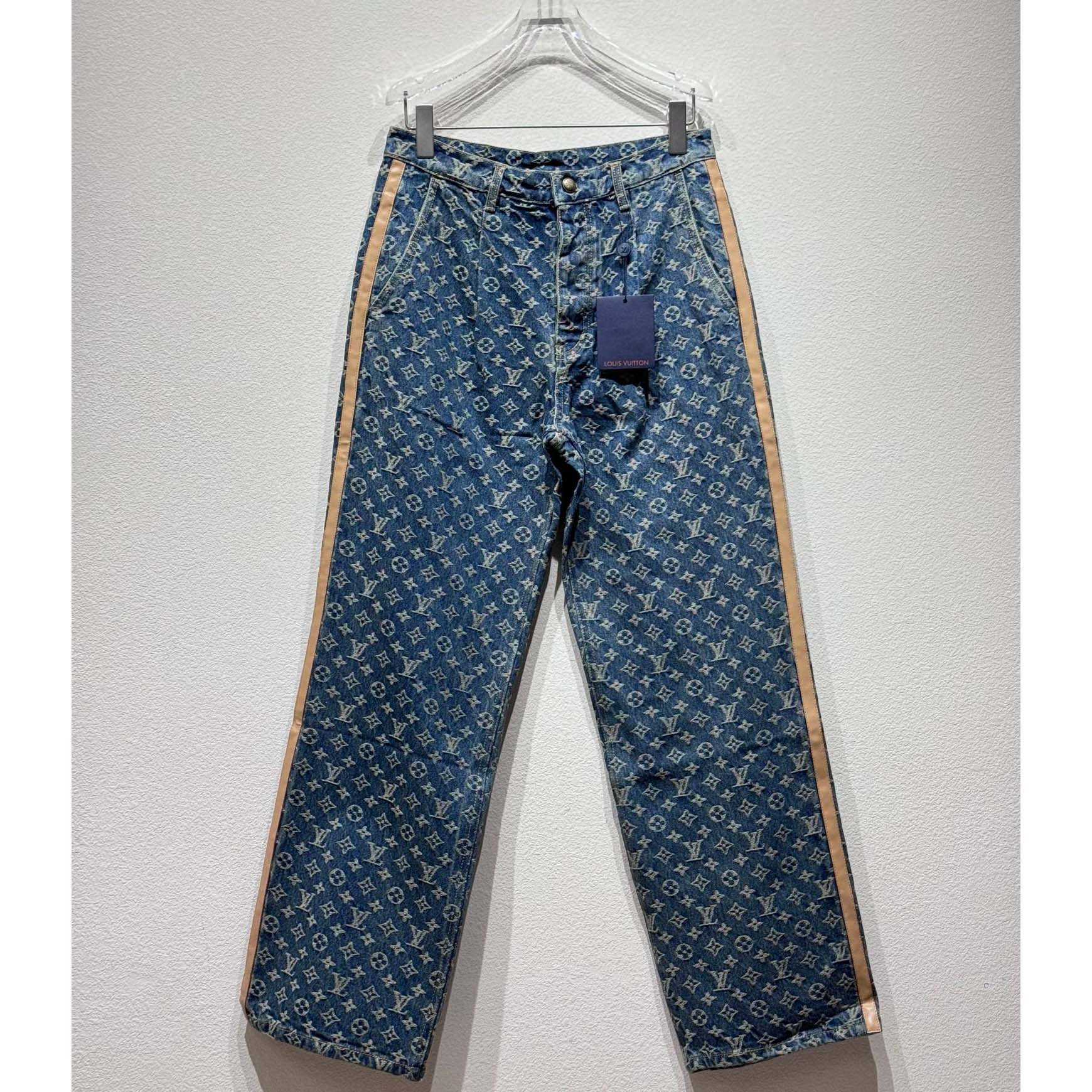 Louis Vuitton Monogram Denim Tailored Pants  1AGIUT - DesignerGu