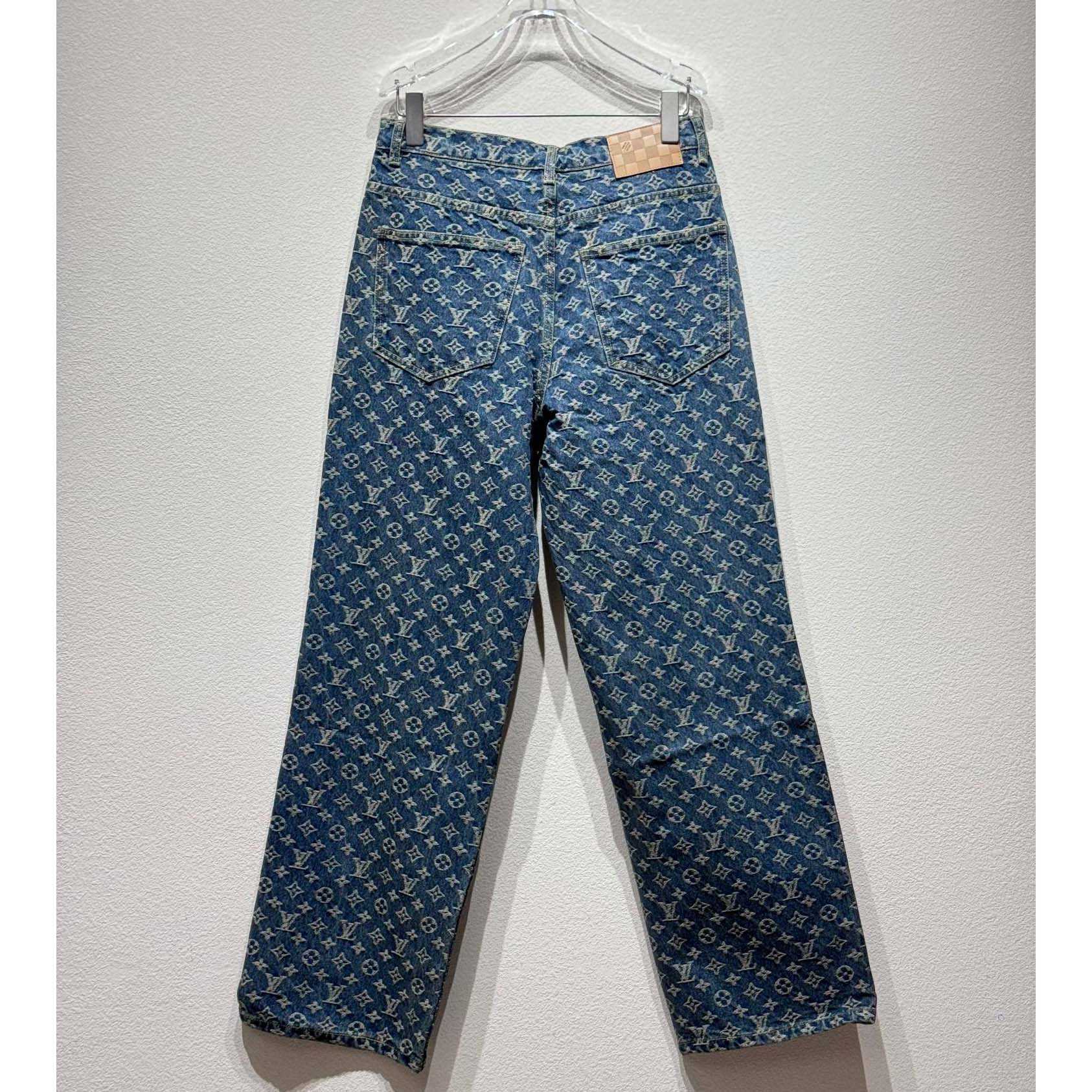 Louis Vuitton Monogram Denim Tailored Pants  1AGIUT - DesignerGu