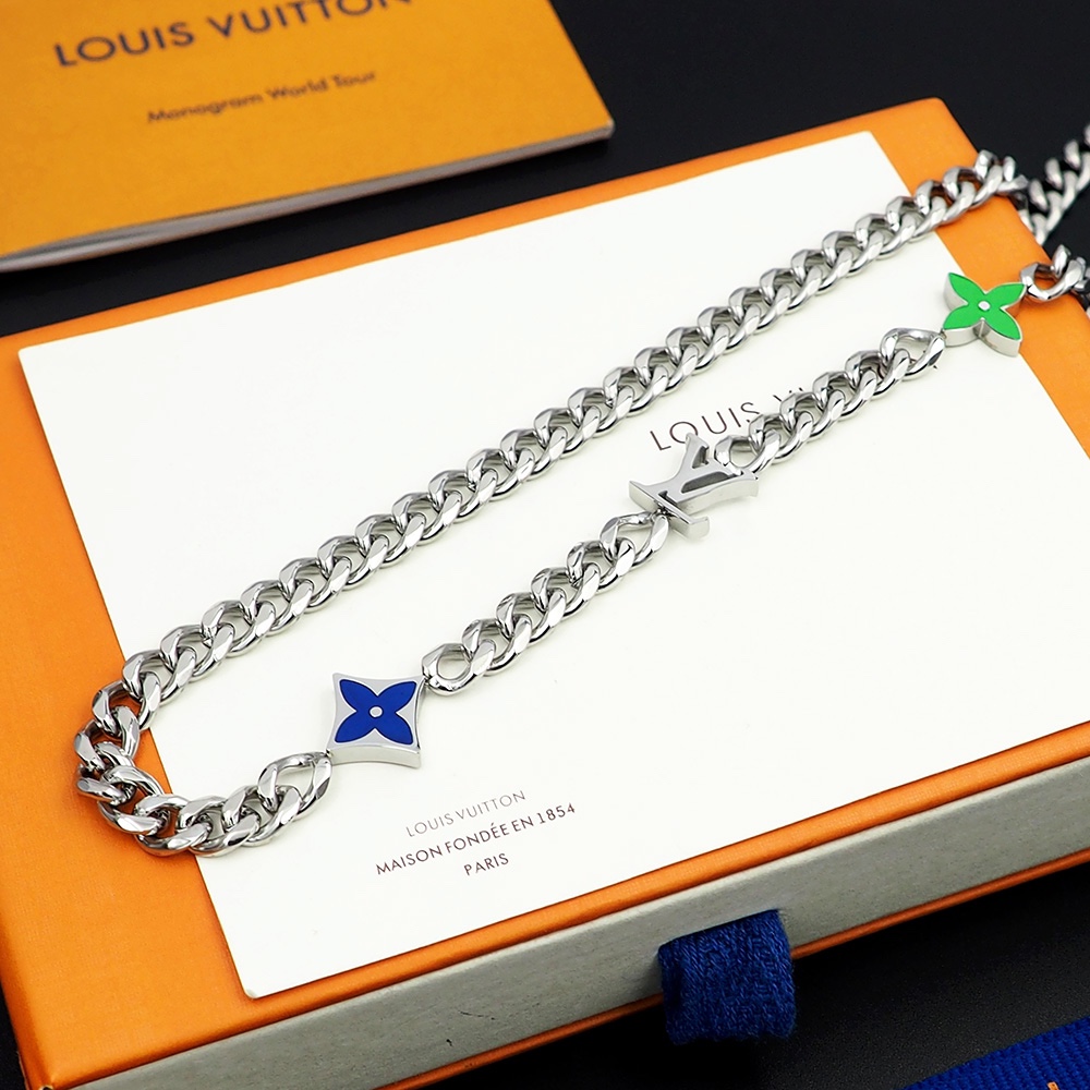 Louis Vuitton Monogram Row Necklace  M01949 - DesignerGu