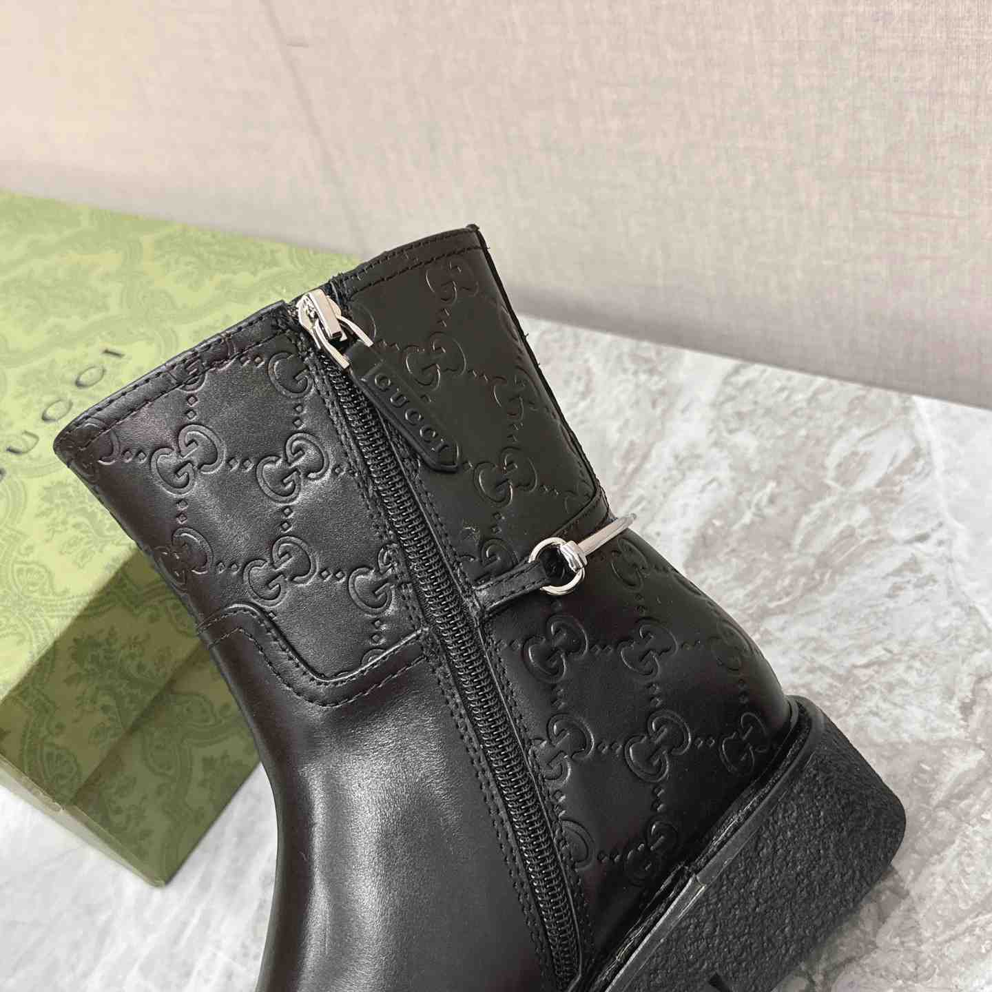 Gucci Women's Slim Horsebit Ankle Boot - DesignerGu