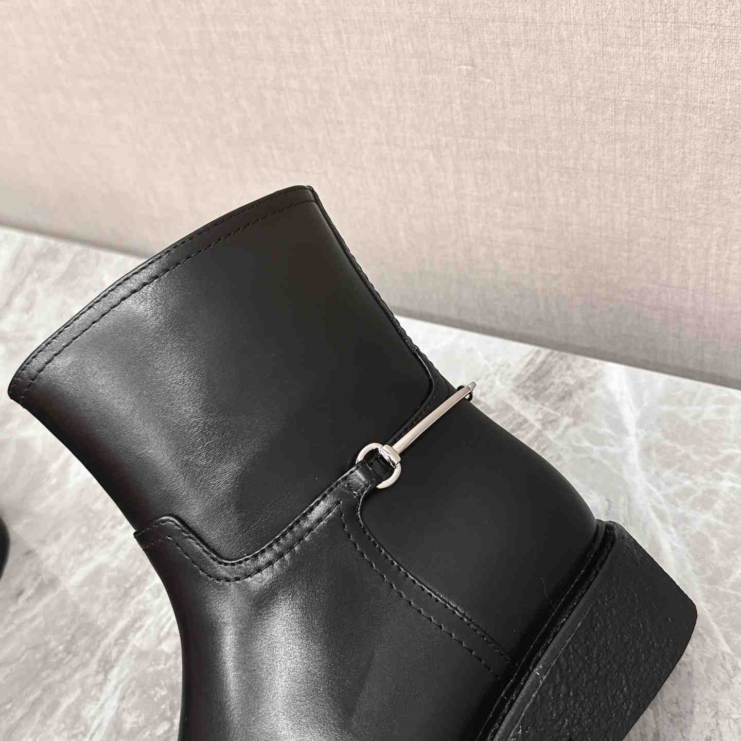 Gucci Women's Slim Horsebit Ankle Boot - DesignerGu