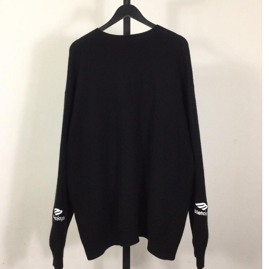 Balenciaga Ski Crewneck In Black - DesignerGu