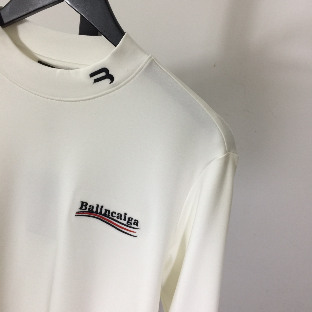 Balenciaga Logo Long Sleeve Tee - DesignerGu