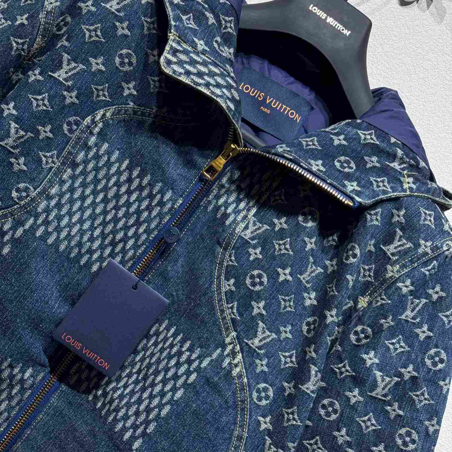 Louis Vuitton Wave Damier Denim Jacket - DesignerGu