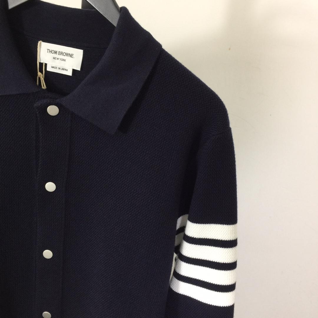 Thom Browne 4-Bar Jacket In Blue - DesignerGu