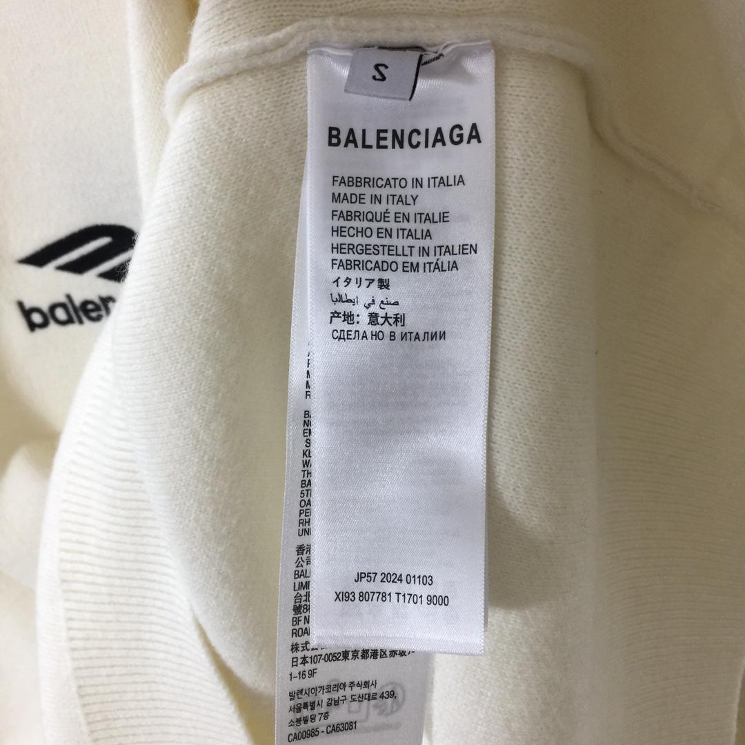 Balenciaga Ski Crewneck In White - DesignerGu