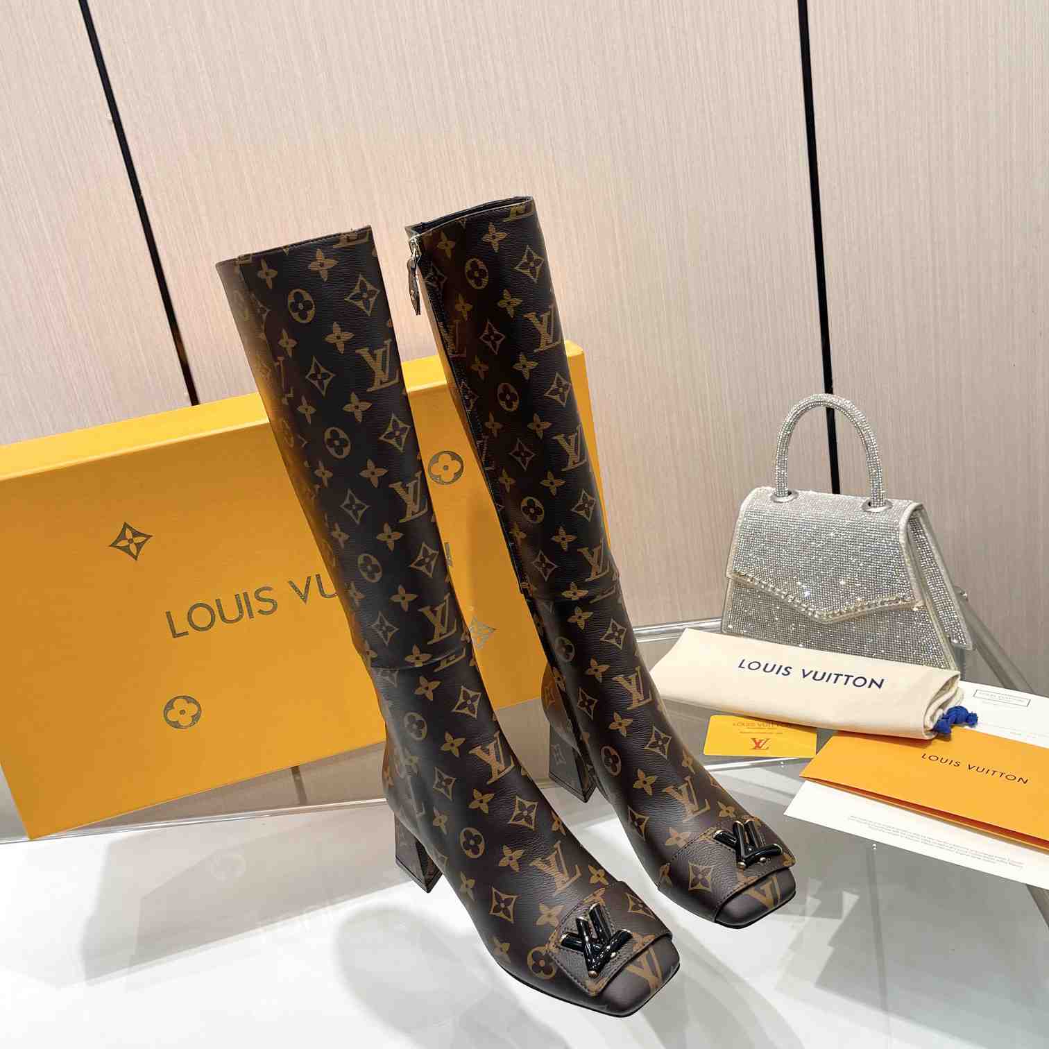 Louis Vuitton LV Checker High Boot - DesignerGu