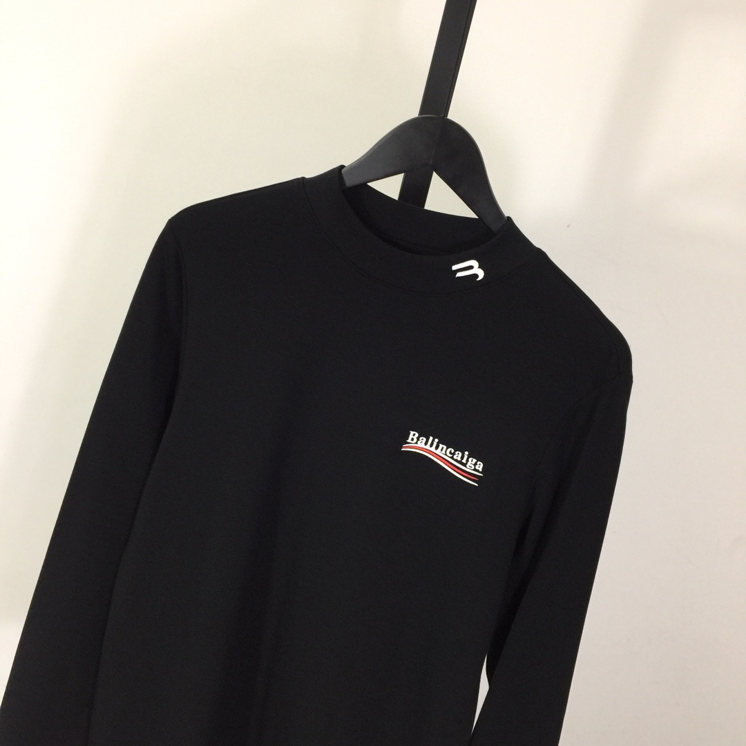 Balenciaga Logo Long Sleeve Tee - DesignerGu