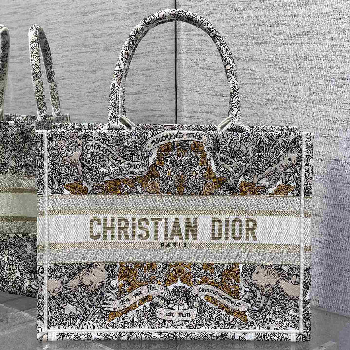 Dior Medium Dior Book Tote   - DesignerGu