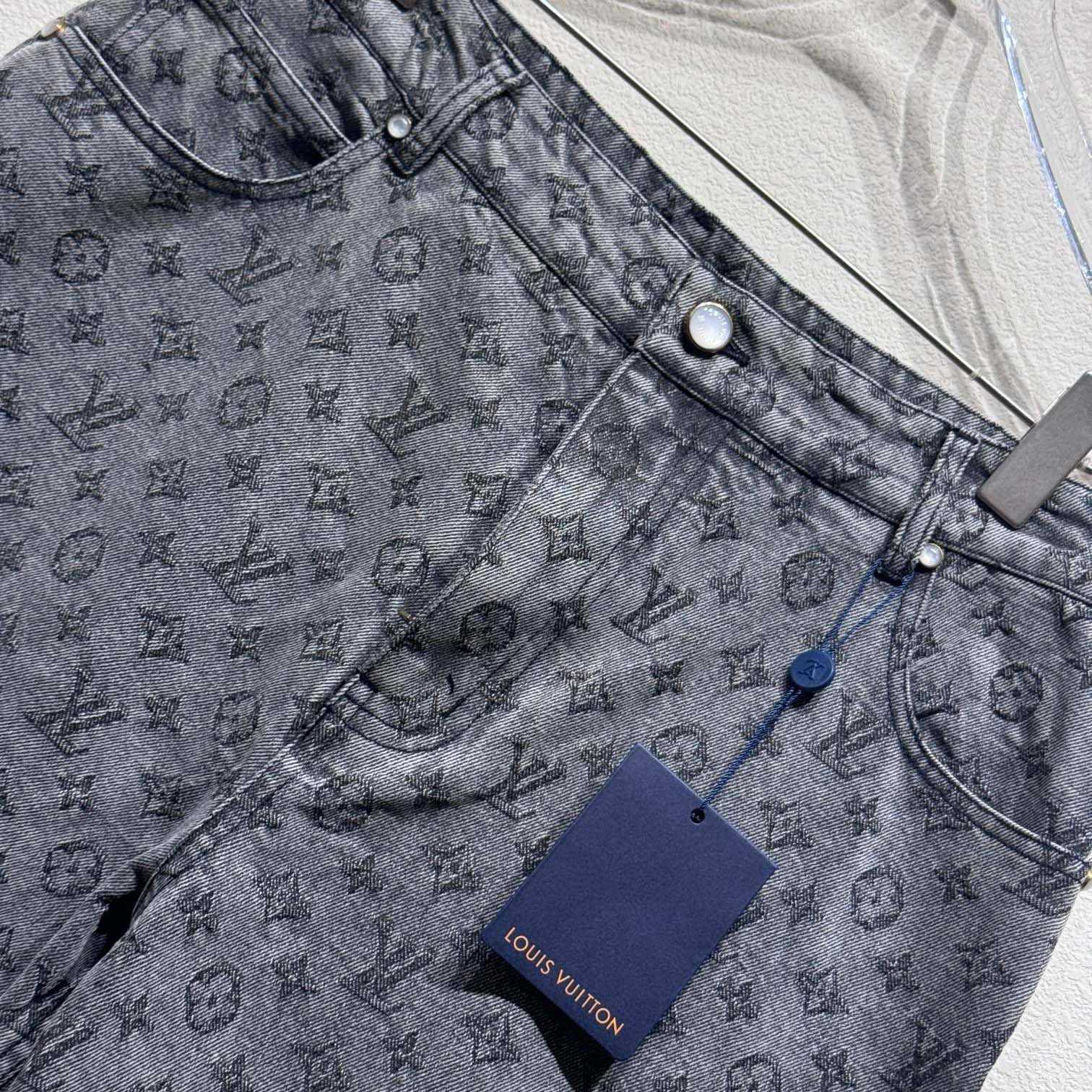 Louis Vuitton Monogram Jacquard Denim Skate Pants   - DesignerGu