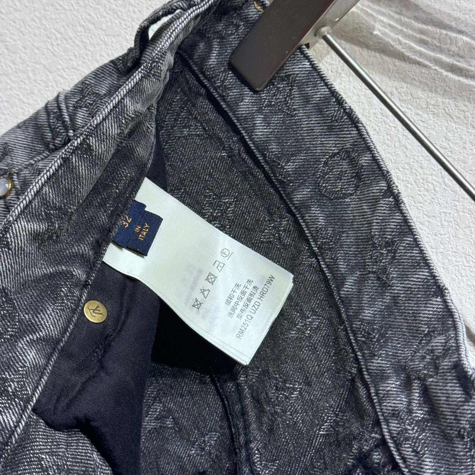 Louis Vuitton Monogram Jacquard Denim Skate Pants   - DesignerGu