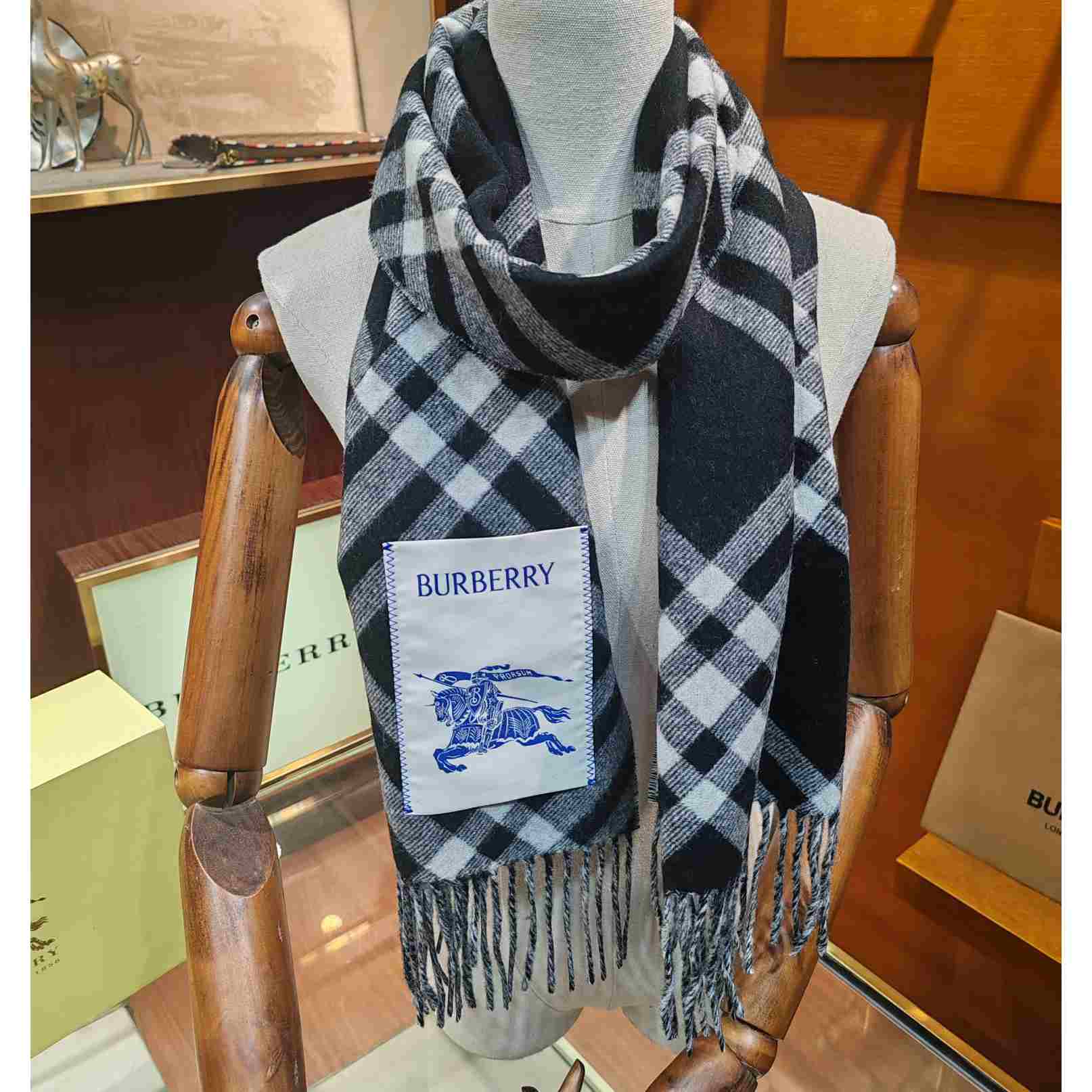 Burberry Check Cashmere Scarf - DesignerGu