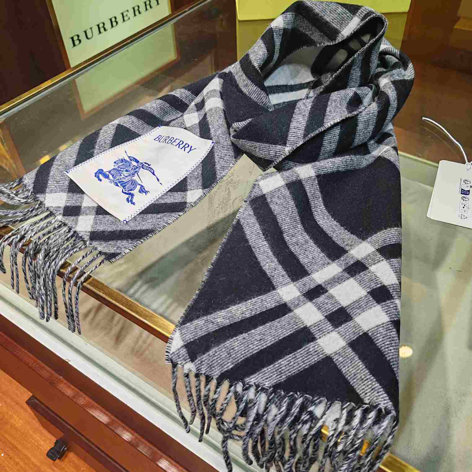 Burberry Check Cashmere Scarf - DesignerGu