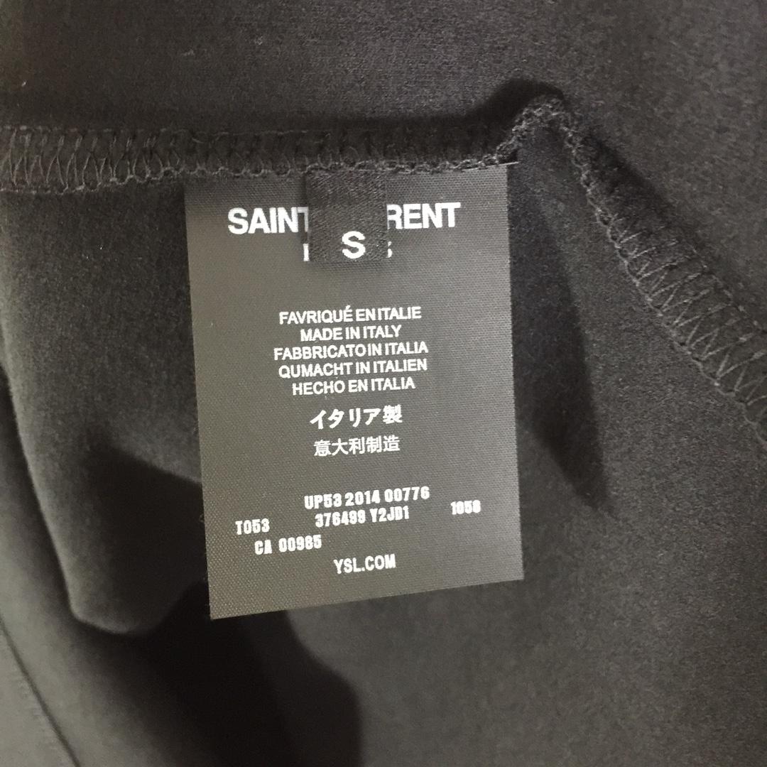 Saint Laurent Logo Long Sleeve Tee - DesignerGu