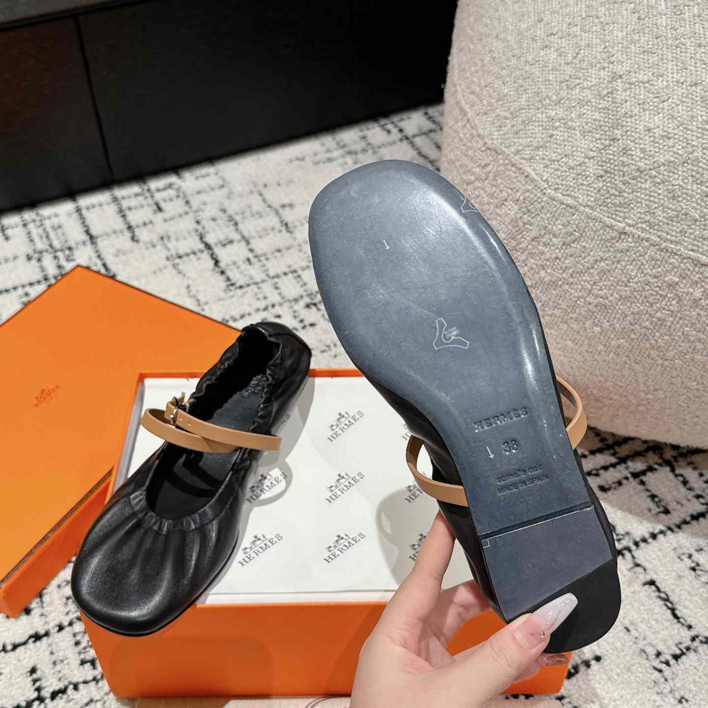 Hermes Jolly Ballet Flat - DesignerGu