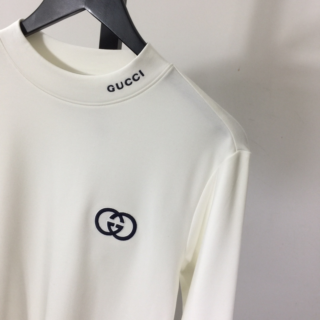 Gucci Logo Long Sleeve Tee - DesignerGu