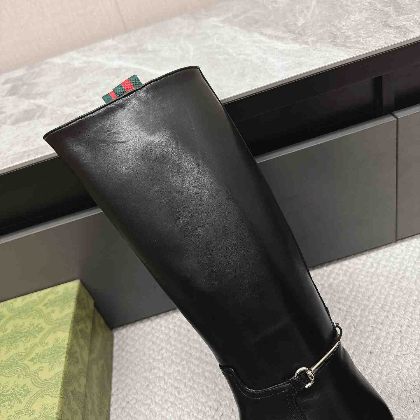 Gucci Women's Slim Horsebit Boot - DesignerGu