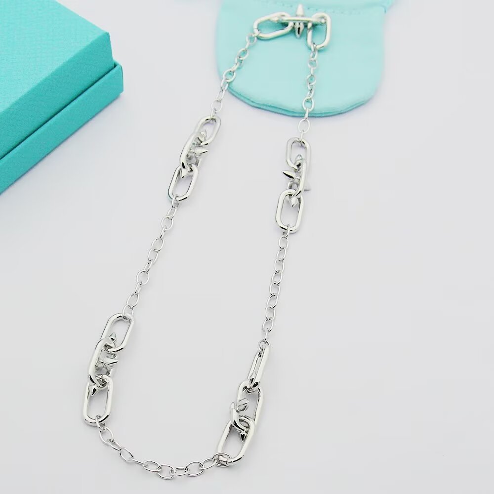 Tiffany & Co. Tiffany Titan by Pharrell Williams Medium Link Station Necklace - DesignerGu