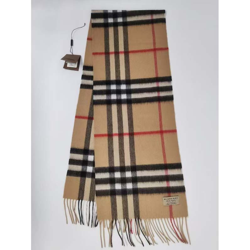 Burberry Check Cashmere Scarf - DesignerGu