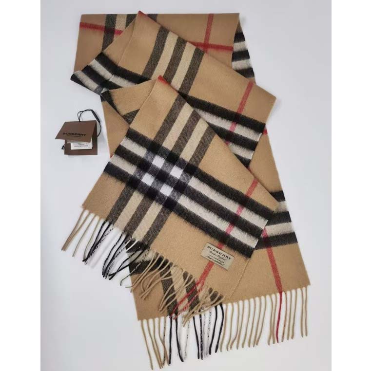 Burberry Check Cashmere Scarf - DesignerGu