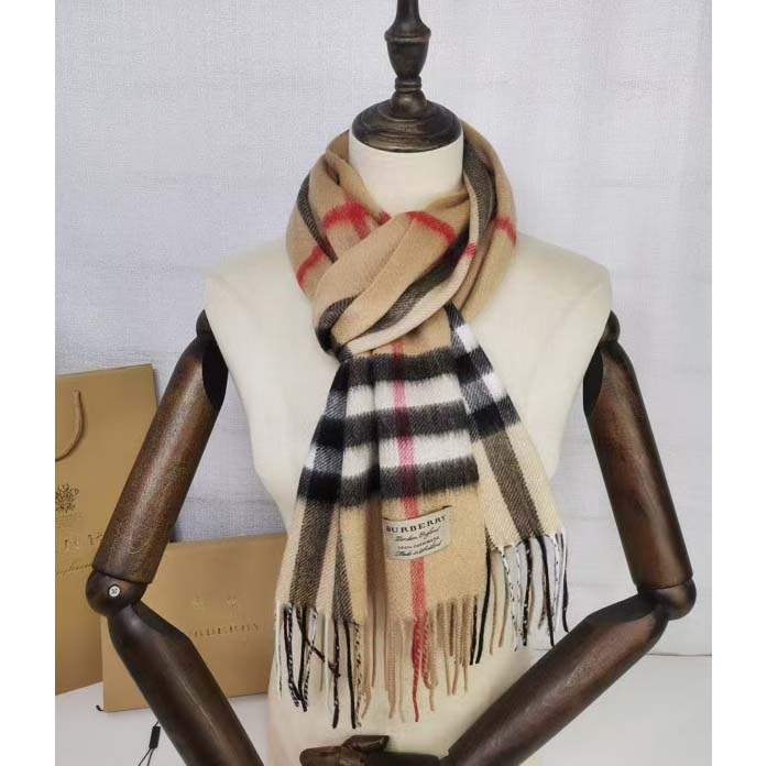 Burberry Check Cashmere Scarf - DesignerGu