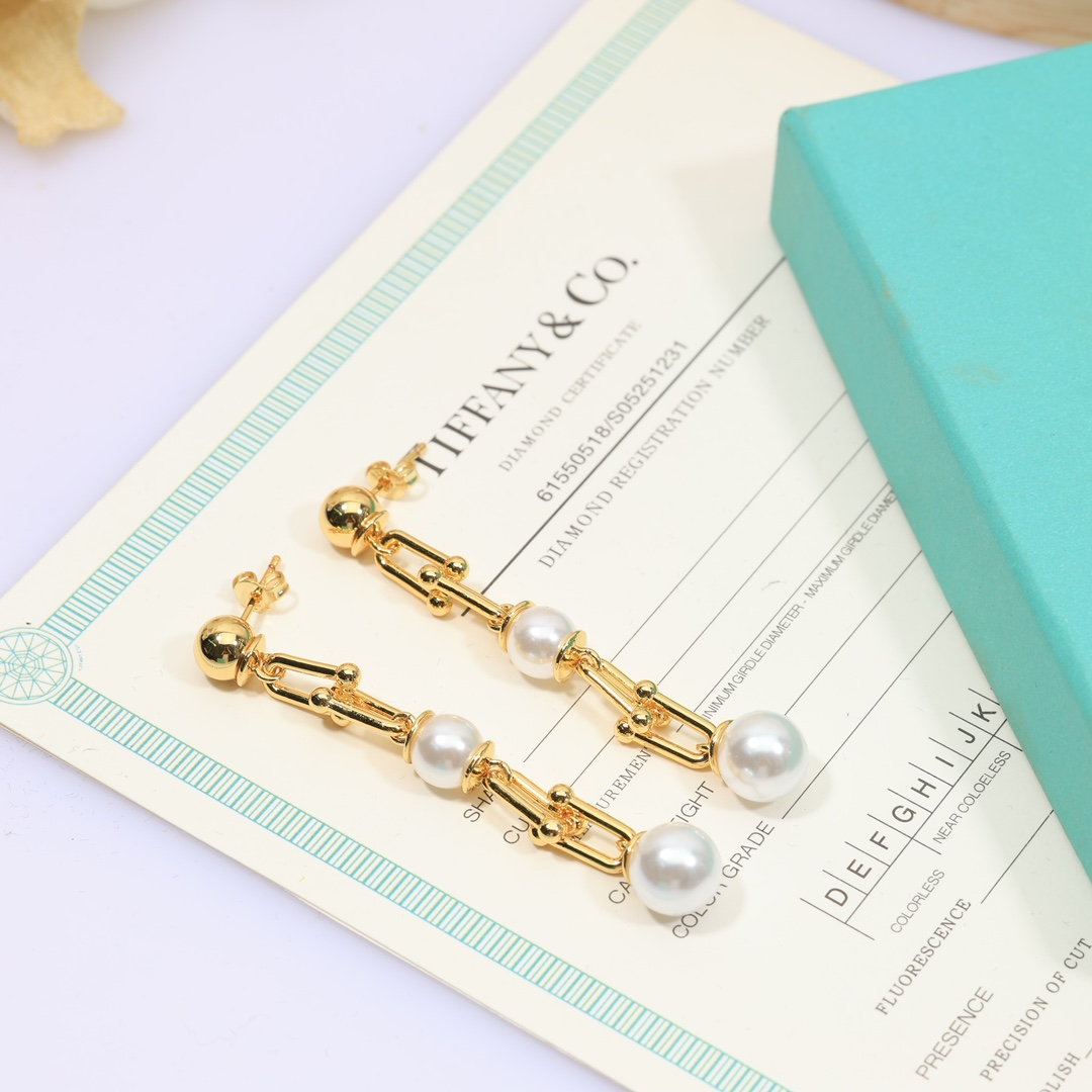 Tiffany & Co. Triple Drop Link Earrings - DesignerGu