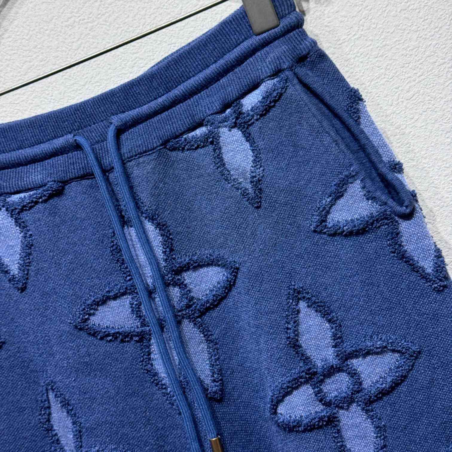 Louis Vuitton Textured Cotton Knit Shorts   1AGJSI - DesignerGu