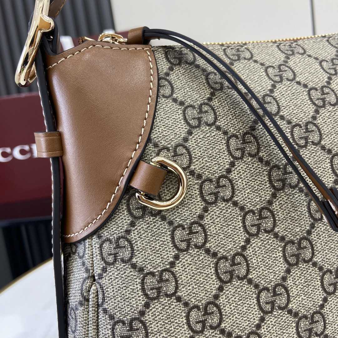 Gucci GG Emblem Medium Shoulder Bag - DesignerGu